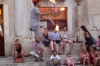 Street Performer outside the Cathedral in Split HR