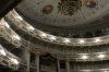 In the auditorium. Guided tour through The Semperoper (Opera House), Dresden DE