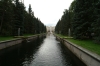 Gardens at Peterhof Palace, Peter the Great's summer residence on the Gulf of Finland. St Petersburg RU