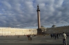 General Staff Building (opposite Hermitage Museum) and Alexander Column from Dvortsovaya Place. St Petersburg RU