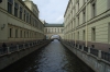 Hermitage museum and the canal running to the Neva River. St Petersburg RU