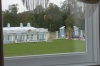 View of the entrance gates from the interior of the Catherine Palace. St Petersburg RU