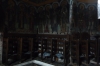 Seats, Moldovita Monastery dedicated to the Annunciation, Vatra Moldovitei, 16thC, blues & yellows. Suceava RO