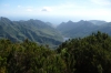 View towards Santa Cruz from Llano de los Loros (park of senses) in Parque Rural Anaga, Tenerife ES