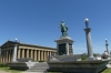 John W Thomas statue and the Parthenon replica in Centennial Park, Nashville TN