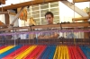 Colourful weaving at the Cactus farm