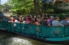 Tourist barges on the San Antonio River TX