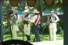 Demonstration of firing muskets at The Alamo, San Antonio TX