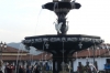 The fountain to the indigenous history of Cusco in Plaza de Armas (Armoury), Cusco PE
