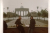 Bernadette and me in front of the Brandenburg Gate on East German side (This is the front of it).