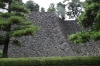 Original foundations of or the Shogun castle in the Imperial Palace, East Garden, Tokyo, Japan