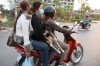Road to Siem Reap during rush hour KH