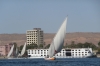 Falukas on the Nile at Aswan EG