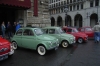 Fiats  (Cinque Cento) on display outside the city hall.  Amazing how small they are! Vienna AT