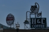 H&C Coffee sign from the Taubman Museum, Roanoke VA