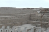 Huaca Pucllana, great adobe and clay pyramid, Miraflores, Lima PE