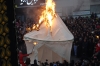 Burning Imam Hussain's tent. Remembrance of Muharram, Day of Ashura in Taft