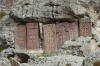 Cross-stones. Geghard Monastery and ancient caves AM